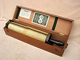 1951 Stanley Fullers type 2 spiral slide rule calculator in fitted box.
